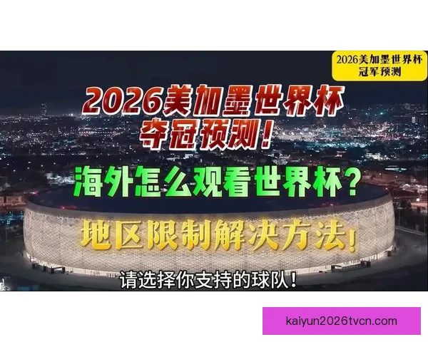 美加墨世界杯竞猜平台全面开启全球赛事预测挑战等你来参与